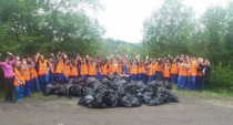 Более 1200 мешков мусора собрано силами трудовых отрядов «Молодой Петропавловск» в ходе проведения летних экологических акций