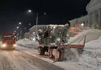 Выход техники в ночь на 29 января
