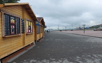 В центральной части города изменено расположение ярмарочных домиков