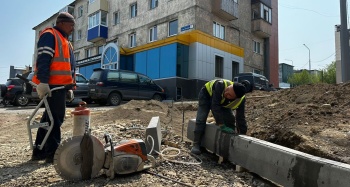 Благоустройство микрорайона Мишенный-3: Работы идут опережающими темпами