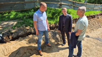 Евгений Беляев: В рамках программы развития «Город 20/30» благоустраивается сквер по ул. Солнечная