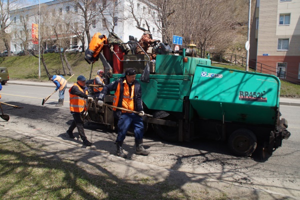 В Петропавловске-Камчатском начался текущий ремонт магистральных дорог